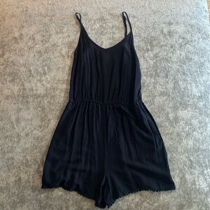 Mossimo Supply Co size small black romper with spaghetti straps & pockets. {283}